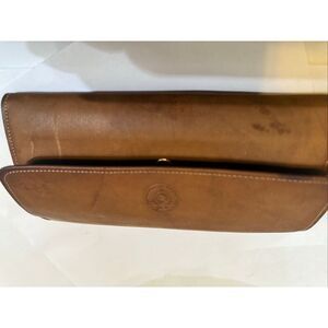 La Garde Crafted By Rolfs Genuine Leather Snap Fold Over Wallet Purse Tan